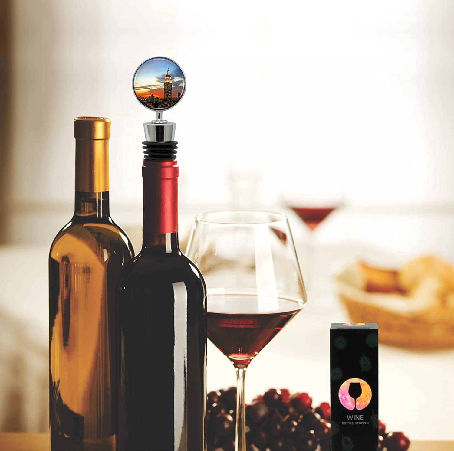 Empire State Building Wine Bottle Stopper in Gift Box - Thumbnail 5