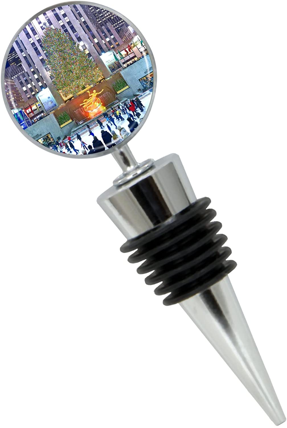 Rockefeller Center Tree Wine Bottle Stopper - Thumbnail 3