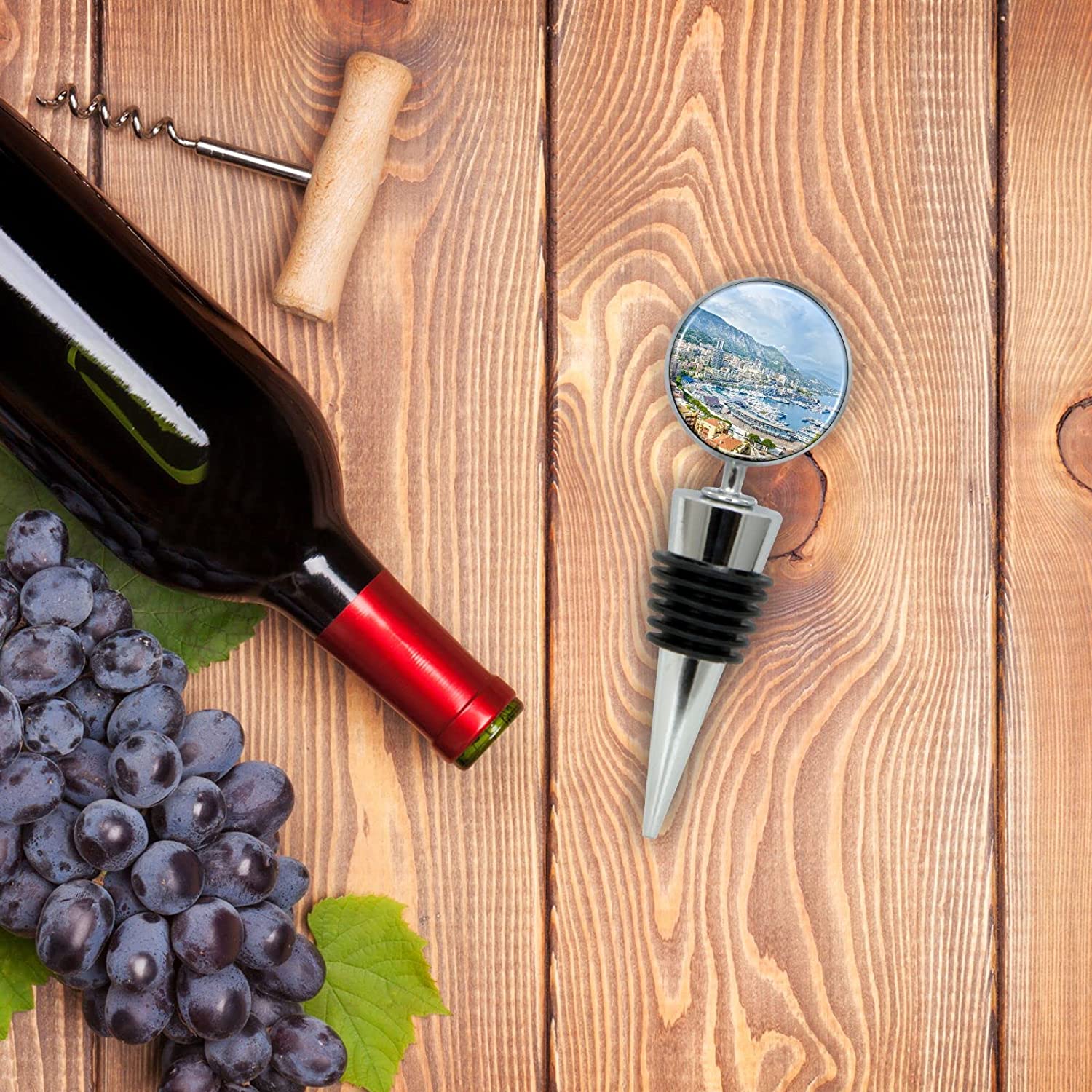 Monte Carlo Wine Bottle Stopper in Gift Box - Thumbnail 4