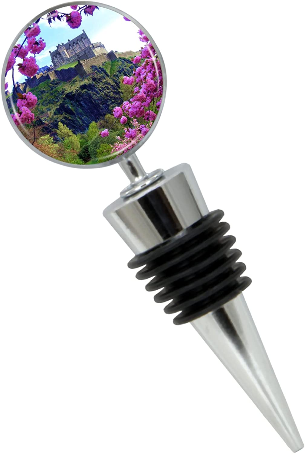 Edinburgh Scotland Wine Bottle Stopper in Gift Box - Thumbnail 4