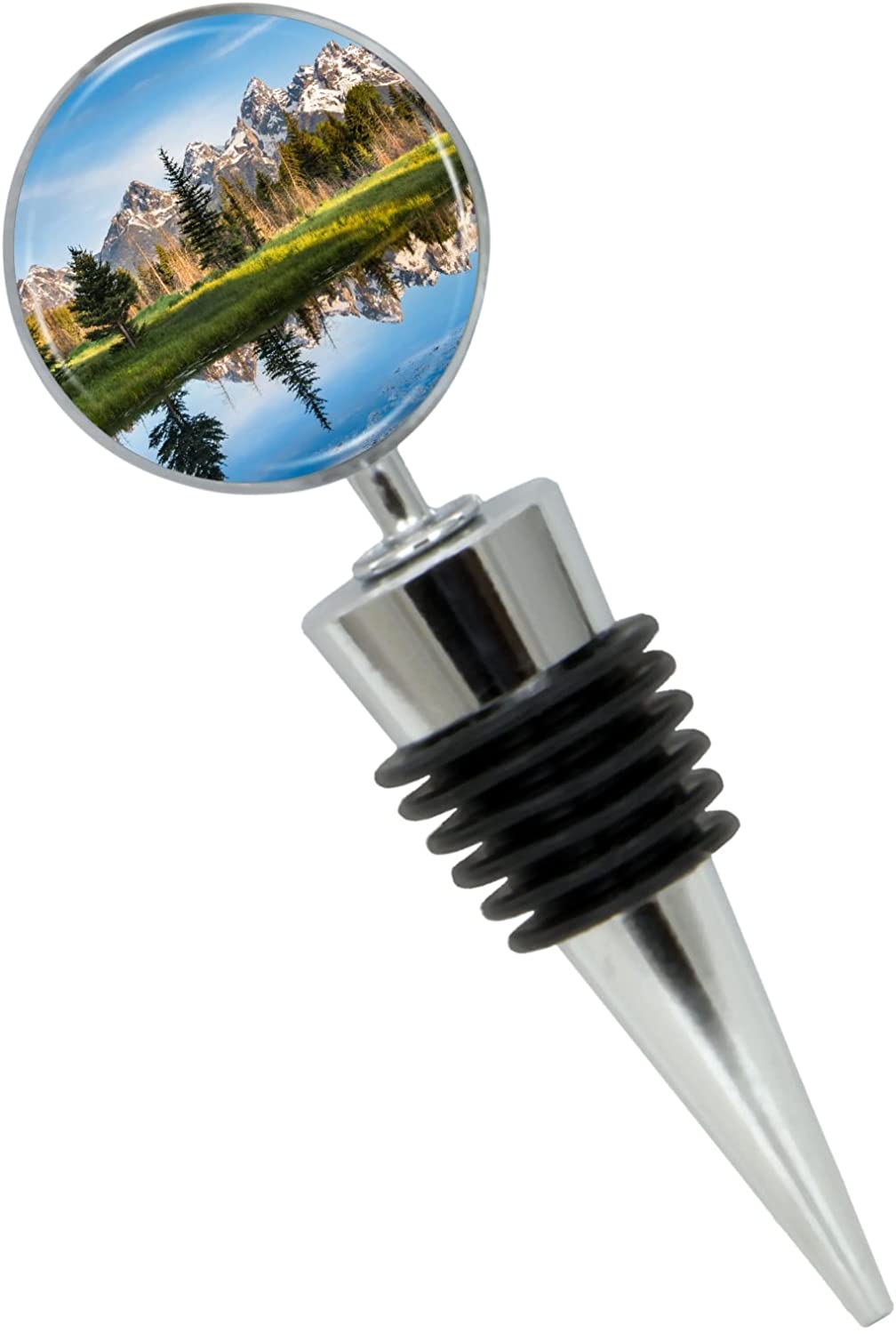 Grand Teton National Park Wine Bottle Stopper in Gift Box - Thumbnail 2