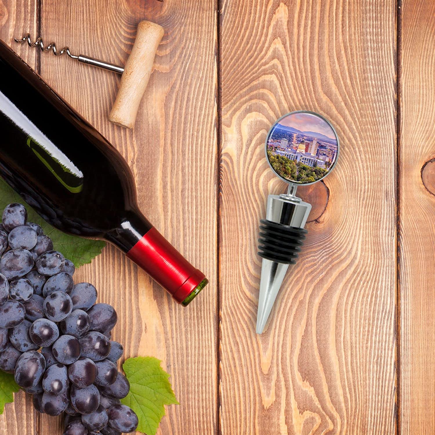 Salt Lake City Wine Bottle Stopper in Gift Box - Thumbnail 3