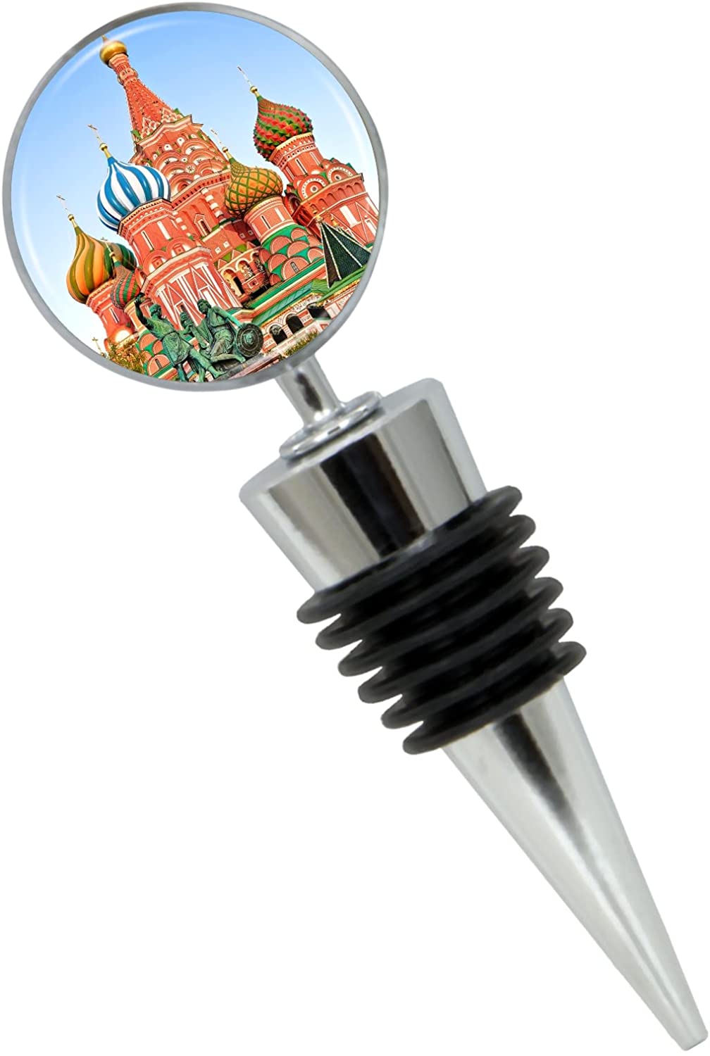 CitySouvenirs St. Basil Moscow Wine Bottle Stopper
