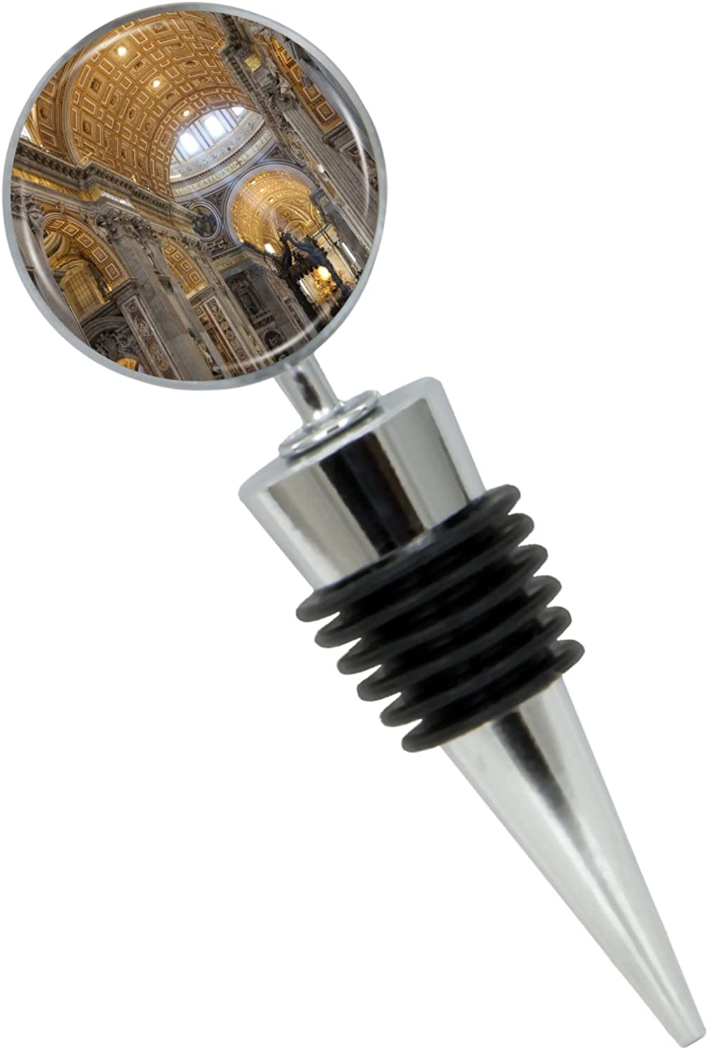 St. Peter's Basilica Interior Wine Bottle Stopper in Gift Box - Thumbnail 3