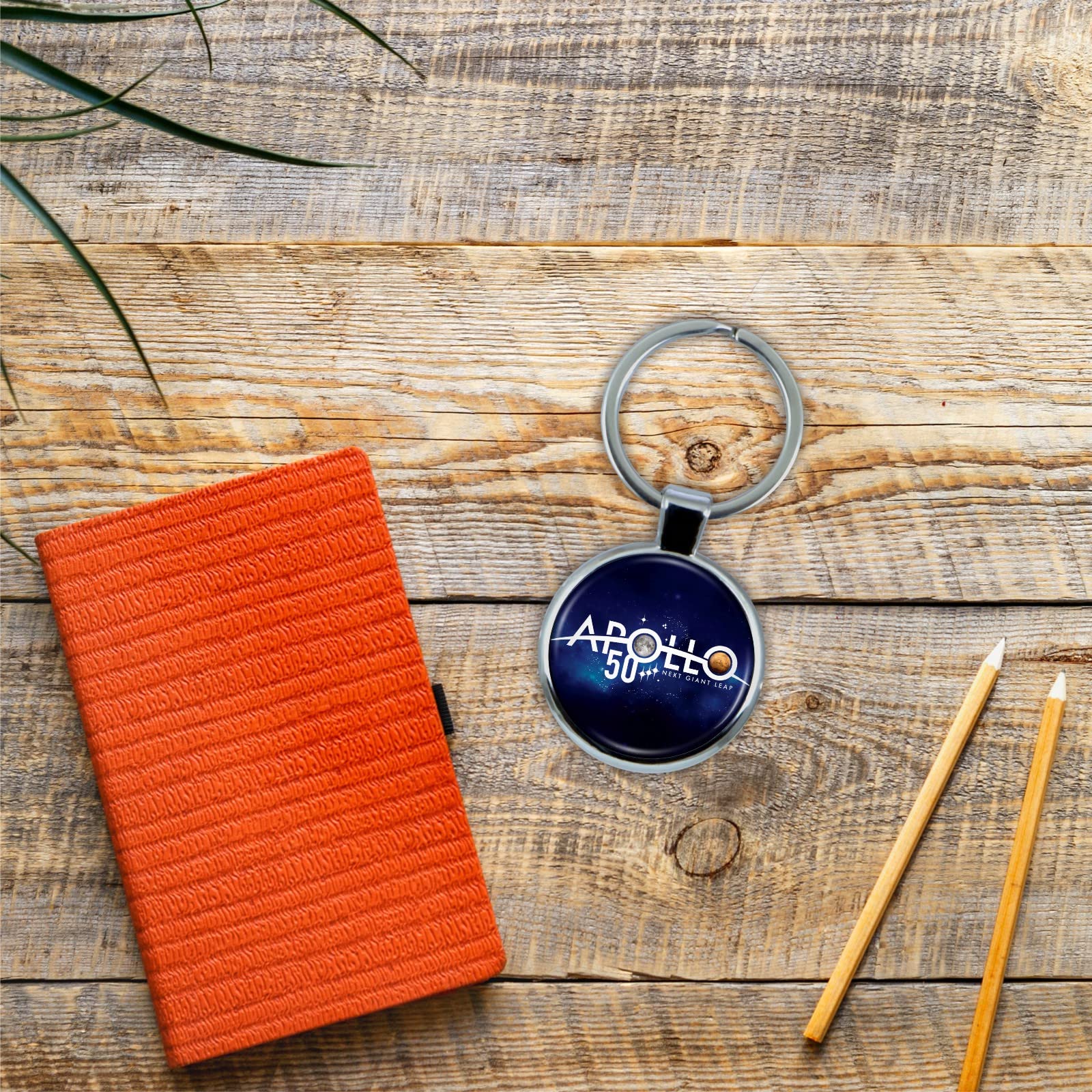 NASA Apollo 50 Year Keychain