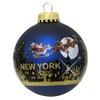 Santa Claus Christmas New York City Skyline Ornament