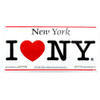 I Love NY license plate, aluminum, tin I Love NY car plate