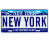 Embossed New York State License Plate, Legal Size