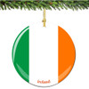 Porcelain Irish Flag Christmas Ornament