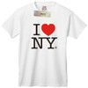 White I Love NY T-Shirts from I Heart NY Souvenir Store