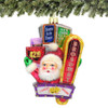 Glass Santa on Broadway Christmas Ornament