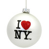 I Love NY Christmas Ornaments, glass ball