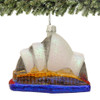 Glass Sydney Opera House Christmas Ornament