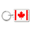 Canadian Flag Plastic Key Chain