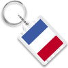 French Flag Plastic Key Chain