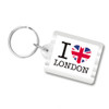 I Love London Plastic Key Chain, I heart London