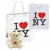 I Love NY Gift Package with T-Shirt, Bear and Bag