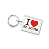 I Love St. Louis Plastic Key Chain