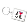 I Love U.K. Plastic Key Chain, I Heart UK