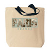 Paris Canvas Tote Bag