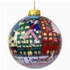 New York City Christmas Ornament Glass Ball featuring the Macy's Thanksgiving Parade and Christmas