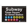 42nd Street Subway Station Times Square Magnet