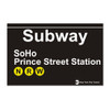 Print Street Station Subway SoHo Magnet