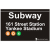 Yankee Stadium Replica Subway Sign