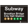 Replica Brooklyn Subway Sign