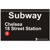 Replica Chelsea Subway Sign