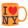 Orange I Love NY Mug