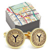 Gold Token NYC Subway Cufflinks