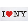 I Love NY Beach Towel Bath- White