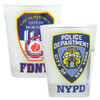 New York City Shot Glasses NYPD and FDNY