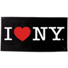 Black I Love NY Beach Towel and Bath