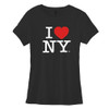 Black Fitted I Love NY Tee