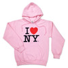 Pink I Love NY Sweatshirt and Hoodie