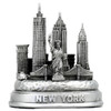 Silver 3D Skyline New York City Replica Model