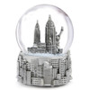 Musical Silver New York City Skyline Snow Globe