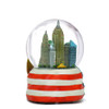 Patriotic NYC Skyline Snow Globe