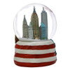 Patriotic NYC Skyline Snow Globe