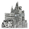 Landmarks Silver New York City Magnet