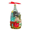 New York City Scape Glass Ornament