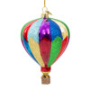 Glass Hot Air Balloon Christmas Ornament