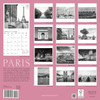 Paris Calendar, Black and White Paris Wall Calendar