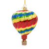 Hot Air Balloon Christmas Ornament Glass