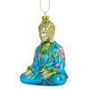 Glass Sitting Buddha Christmas Ornament
