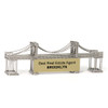 Brooklyn Bridge Replica, Steel Model with custom plaque