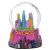 Colorful Chicago Snow Globe, Skyline