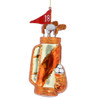 Golf Clubs and Bag Ornament Glass